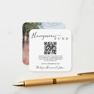 Honeymoon Fund Qr Karte mit Foto