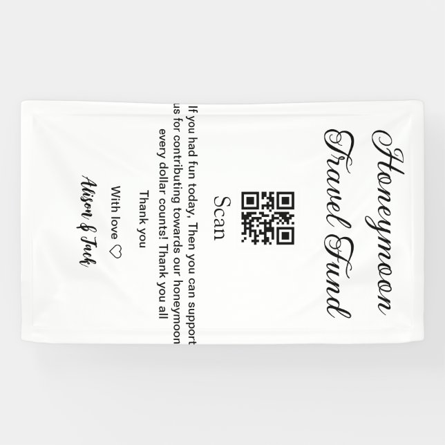 Honeymoon Fund Scan QR Codeadname Banner (Horizontal)