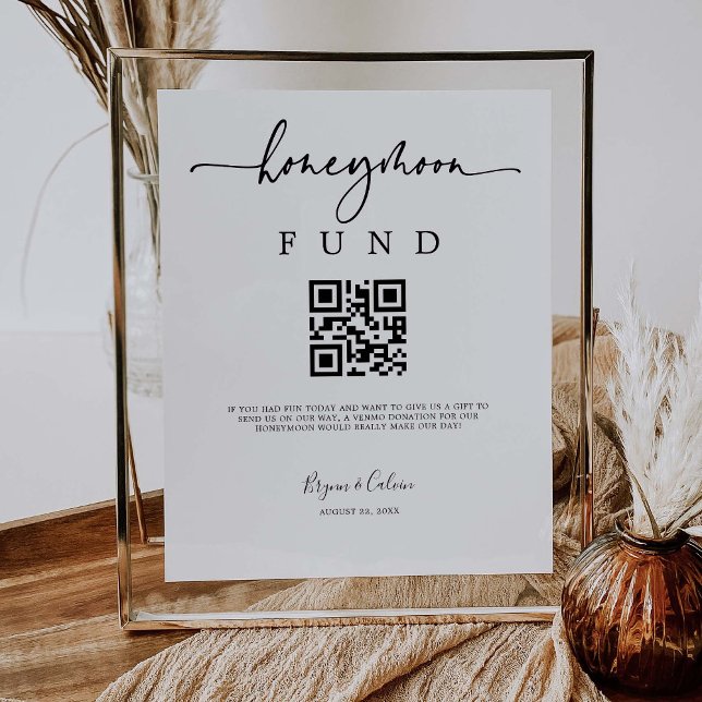 Honeymoon Fund Sign Cash Spende Poster B613 (Von Creator hochgeladen)