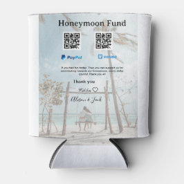Honeymoon fund venomo paypal donation Q R couple Dosenkühler