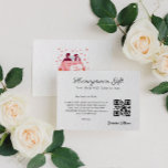 Honeymoon Fund Wedding Registry Geschenk Qr Code Begleitkarte<br><div class="desc">Die vielseitige Kapselkarte für Hochzeiten, wo jedes Detail individuell gestaltet werden kann. Von Ihren Namen bis zu Zahlungsdetails (Venmo, PayPal, Zelle, etc.), einen scannbaren QR-Code und eine herzliche Nachricht zu schaffen, um eine wirklich einzigartige Hochzeitsdesign. Egal, ob Sie Beiträge zu Ihrem Reisefonds verlangen oder eine einfache und elegante Wunschkarte für...</div>