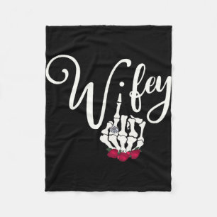 Honeymoon Gothic Bride Goth Wedding Goth Ehefrau H Fleecedecke