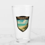 Honeymoon Island Staat Park Florida Reisen Vintag Glas<br><div class="desc">Honeymoon Island Staat Park Vektorgrafik Design. Teil einer Reihe von Barriereinseln,  die im Golf von Mexiko vor der Westküste von Florida sprudeln.</div>