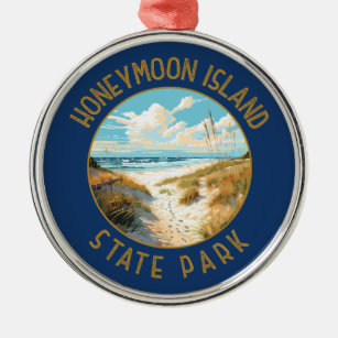 Honeymoon Island Staat Park Retro Not leidend Ornament Aus Metall