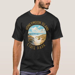 Honeymoon Island Staat Park Retro Not leidend T-Shirt