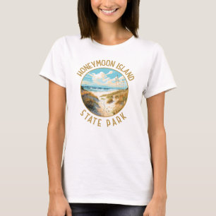 Honeymoon Island Staat Park Retro Not leidend T-Shirt