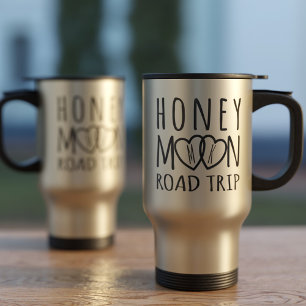 Honeymoon Road Trip Newlyweds Travel Mug Reisebecher