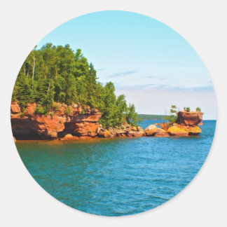 Honeymoon Rock Runder Aufkleber