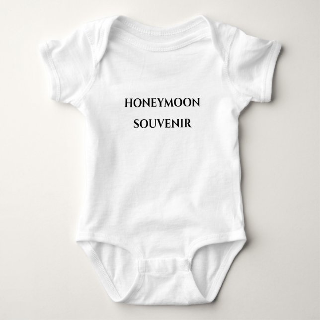 Honeymoon-Souvenir-Babybodysuit Baby Strampler (Vorderseite)