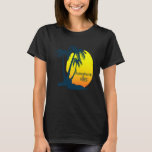 Honeymoon Vibes Beach Palm Tree Nach Hochzeit Vaca T-Shirt<br><div class="desc">Flitterwochen Vibes Beach Palme nach Hochzeitsreise.</div>