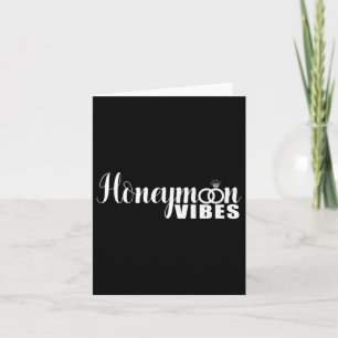 Honeymoon Vibes Funny New Briks and Grooms Weddin Karte