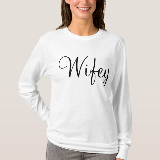 Honeymoon Wifey T-Shirt (Vorderseite)