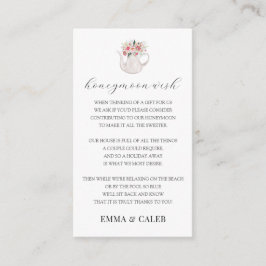 Honeymoon Wish Fund Enclosure Card Begleitkarte