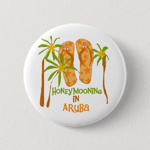 Honeymooning in Aruba Button