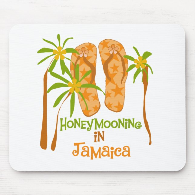 Honeymooning in Jamaika Mousepad (Vorne)