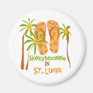 Honeymooning in St Lucia Magnet