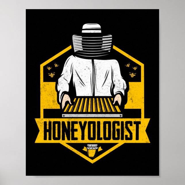 Honeyologin Beekeeper Honey Bee Poster (Vorne)