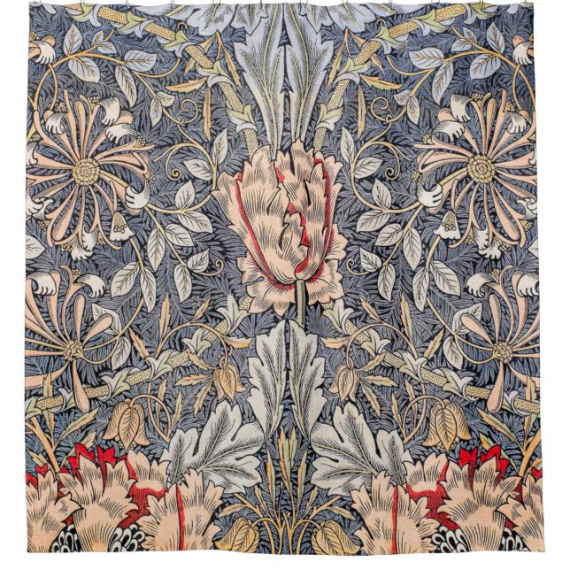Honeysuckle (1896) von William Morris Duschvorhang (Vorderseite)
