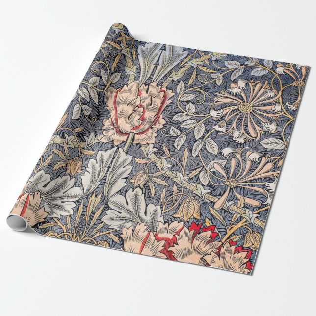 Honeysuckle (1896) von William Morris Geschenkpapier (Ungerollt)