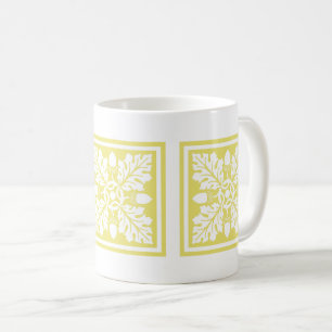 Honeysuckle Acorn und Leaf Tile Design Coffee Tass Kaffeetasse