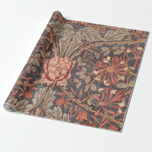 Honeysuckle, Blumenmuster von William Morris Geschenkpapier