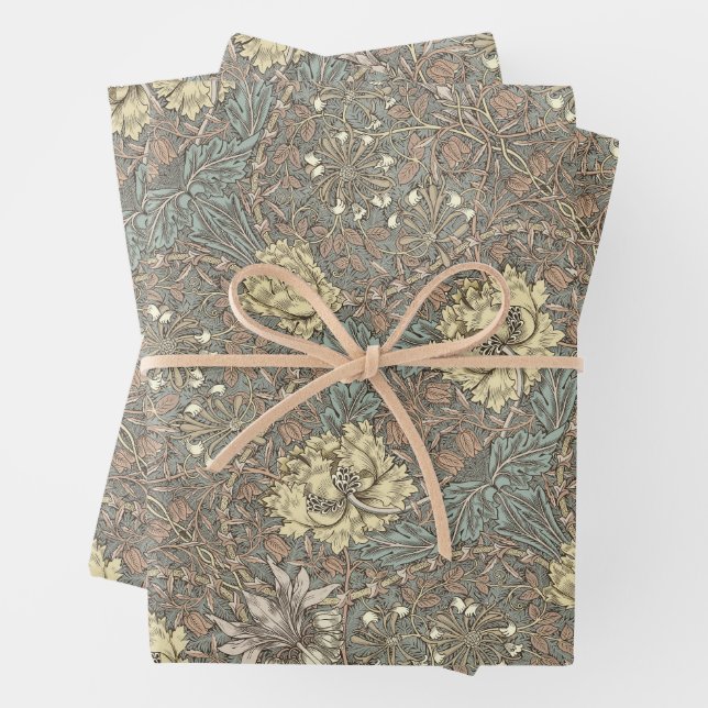 Honeysuckle Delight William Morris Larkspur Geschenkpapier Set (Beispiel)