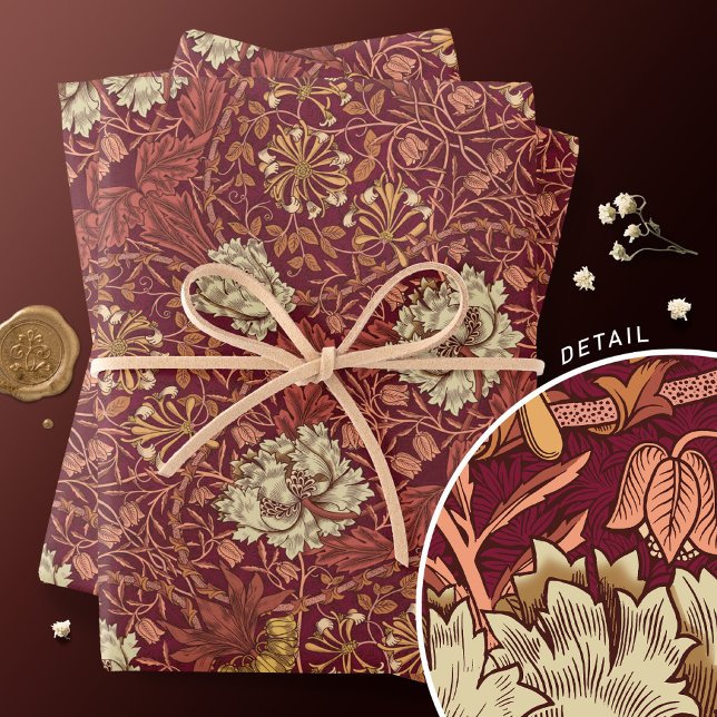 Honeysuckle Delight William Morris Larkspur Geschenkpapier Set (Von Creator hochgeladen)