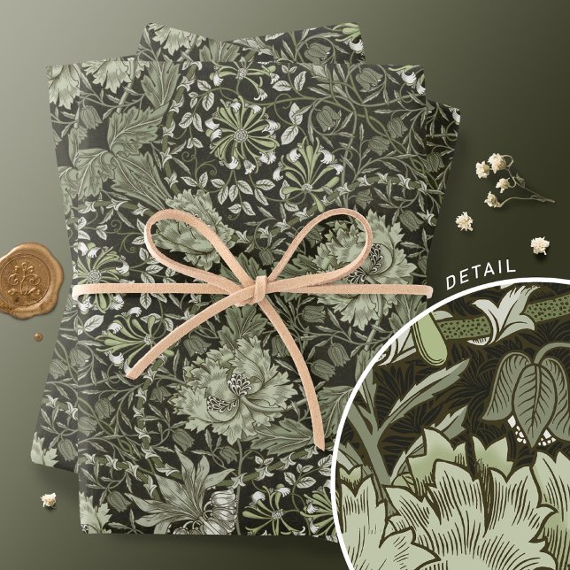 Honeysuckle Delight William Morris Larkspur Geschenkpapier Set (Von Creator hochgeladen)