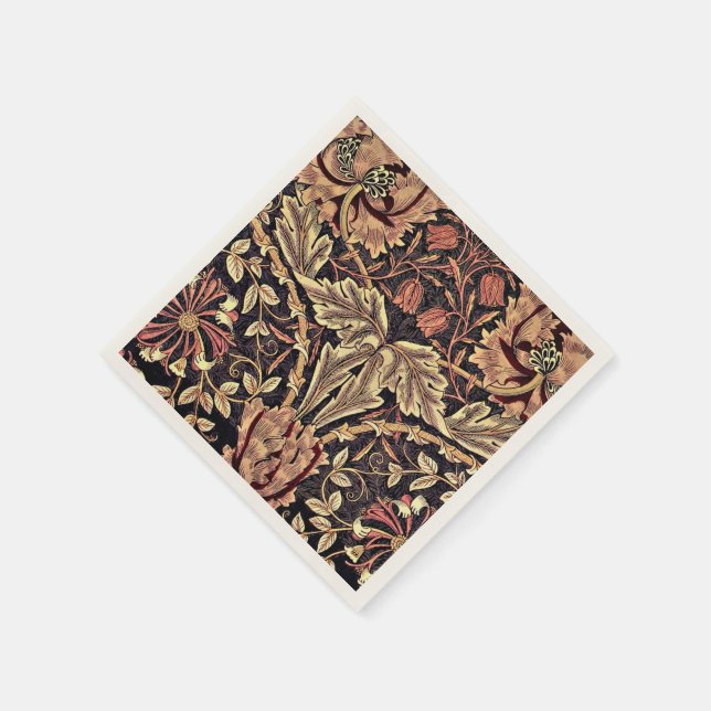 Honeysuckle, ein William Morris-Design, Serviette (Ecke)