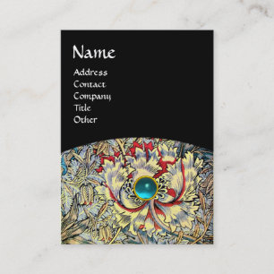 HONEYSUCKLE Fantasy Aquamarine Bue Gemstone Visitenkarte