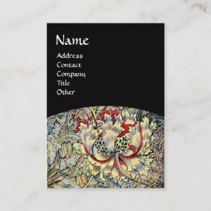 HONEYSUCKLE, gelb, rosa, weiß braun, schwarz Visitenkarte