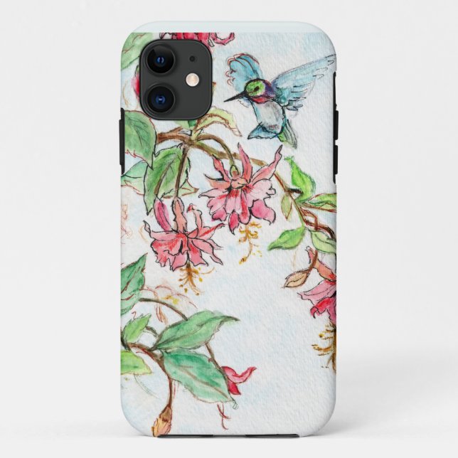 Honeysuckle Hummingbird Case-Mate iPhone Hülle (Rückseite)