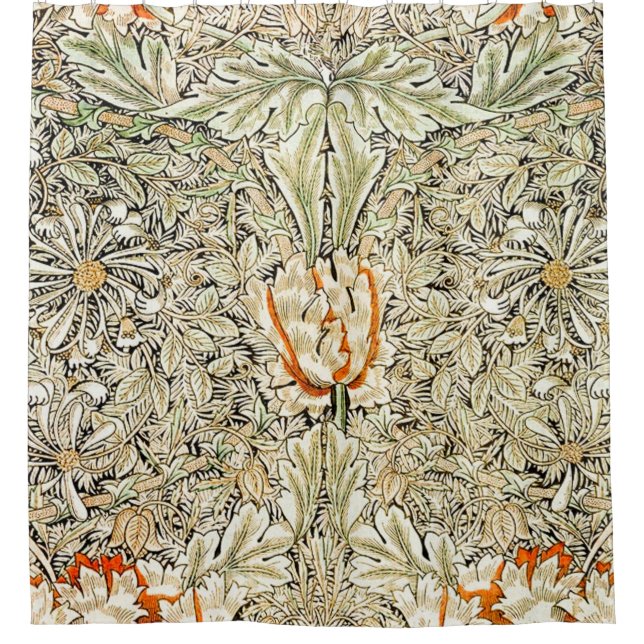 Honeysuckle Pattern (1876) von William Morris Duschvorhang (Vorderseite)