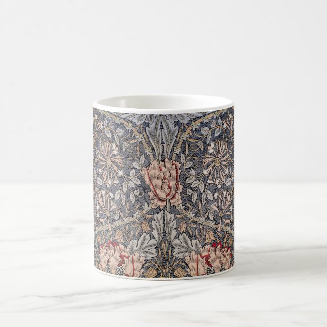 Honeysuckle Print (von William Morris) Kaffeetasse (Mittel)