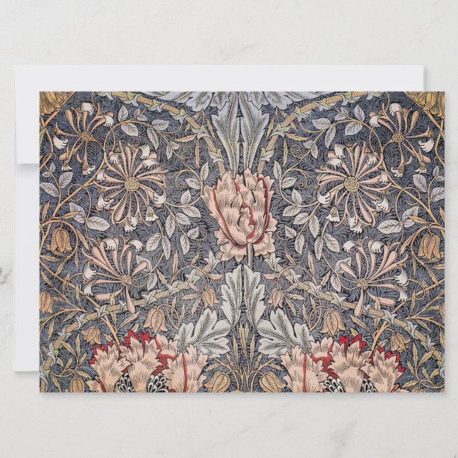 Honeysuckle Print (von William Morris) Karte (Vorderseite)