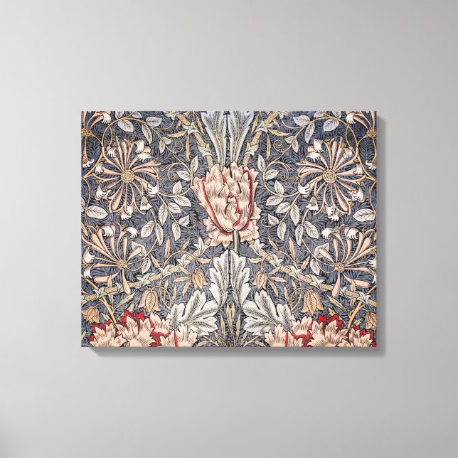 Honeysuckle Print (von William Morris) Leinwanddruck (Vorderseite)
