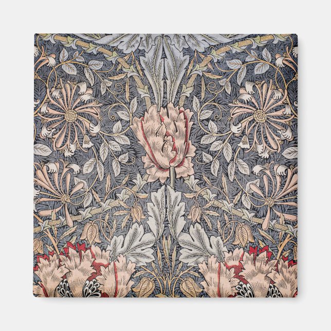 Honeysuckle Print (von William Morris) Magnet (Vorne)