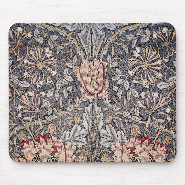 Honeysuckle Print (von William Morris) Mousepad (Vorne)