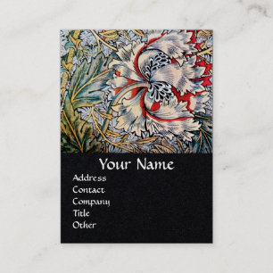 HONEYSUCKLE Rosa Rosa Schwarze Blüte Visitenkarte