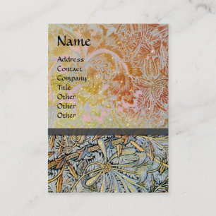 HONEYSUCKLE Rosa Rosa Weißbraun Gelbe Flora Visitenkarte