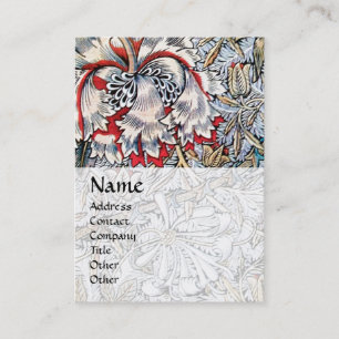 HONEYSUCKLE, rosa, weiß Visitenkarte