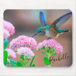 Honeysuckle und Hummingbird Mousepad