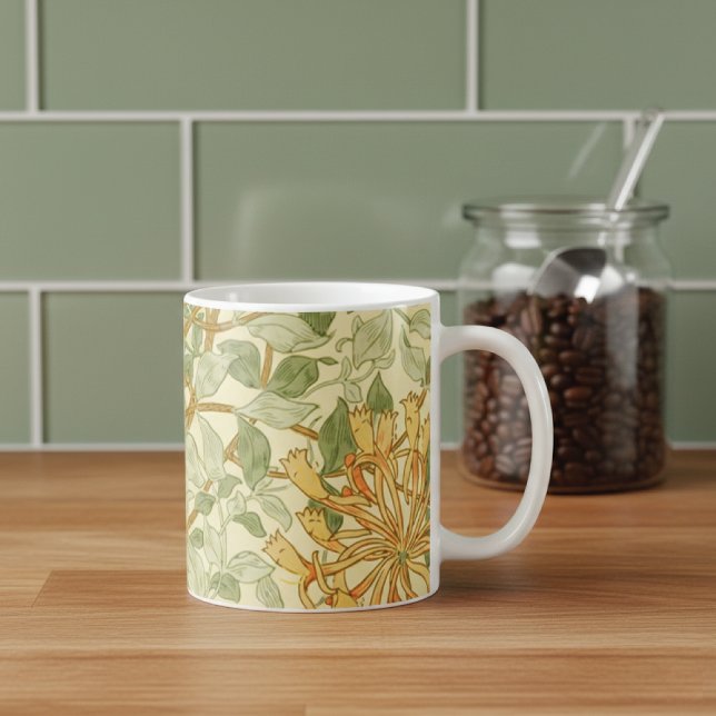 Honeysuckle Vine Greenery William Morris Kaffeetasse (Von Creator hochgeladen)