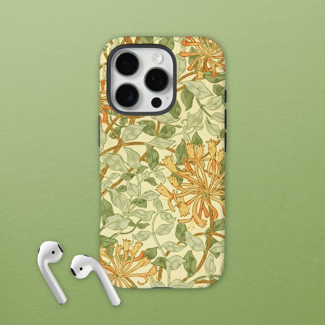 Honeysuckle Vine Orange Blume William Morris Case-Mate iPhone Hülle (Von Creator hochgeladen)