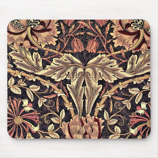Honeysuckle, Vintages Muster von William Morris Mousepad (Vorne)