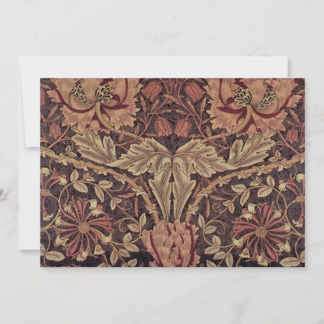 Honeysuckle von William Morris, Garden Blume Art (Vorderseite)