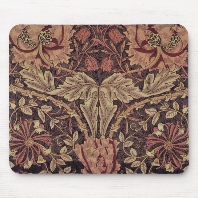 Honeysuckle von William Morris, Garden Blume Art Mousepad (Vorne)