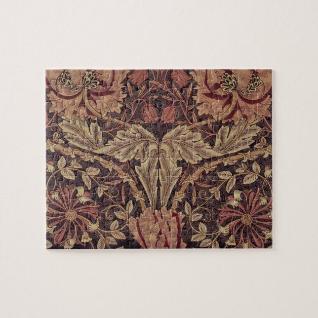 Honeysuckle von William Morris, Garden Blume Art Puzzle (Horizontal)