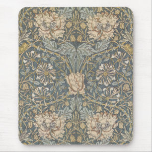 Honeysuckle von William Morris, Vintage Blume Art Mousepad