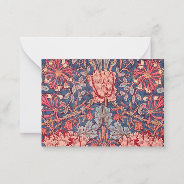 Honeysuckle, Wallpaper von William Morris Mitteilungskarte (Vorderseite)